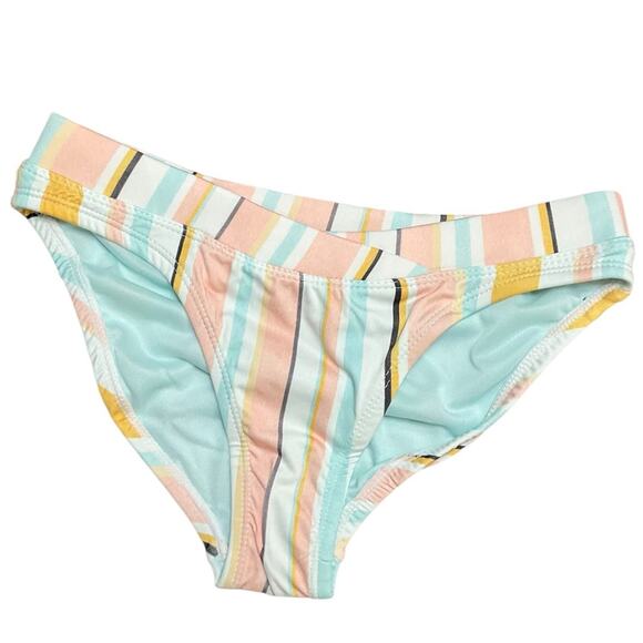 Roxy Girls Pastel Striped Swimwear 3 Piece Set Size Medium NWT - Picture 5 of 14